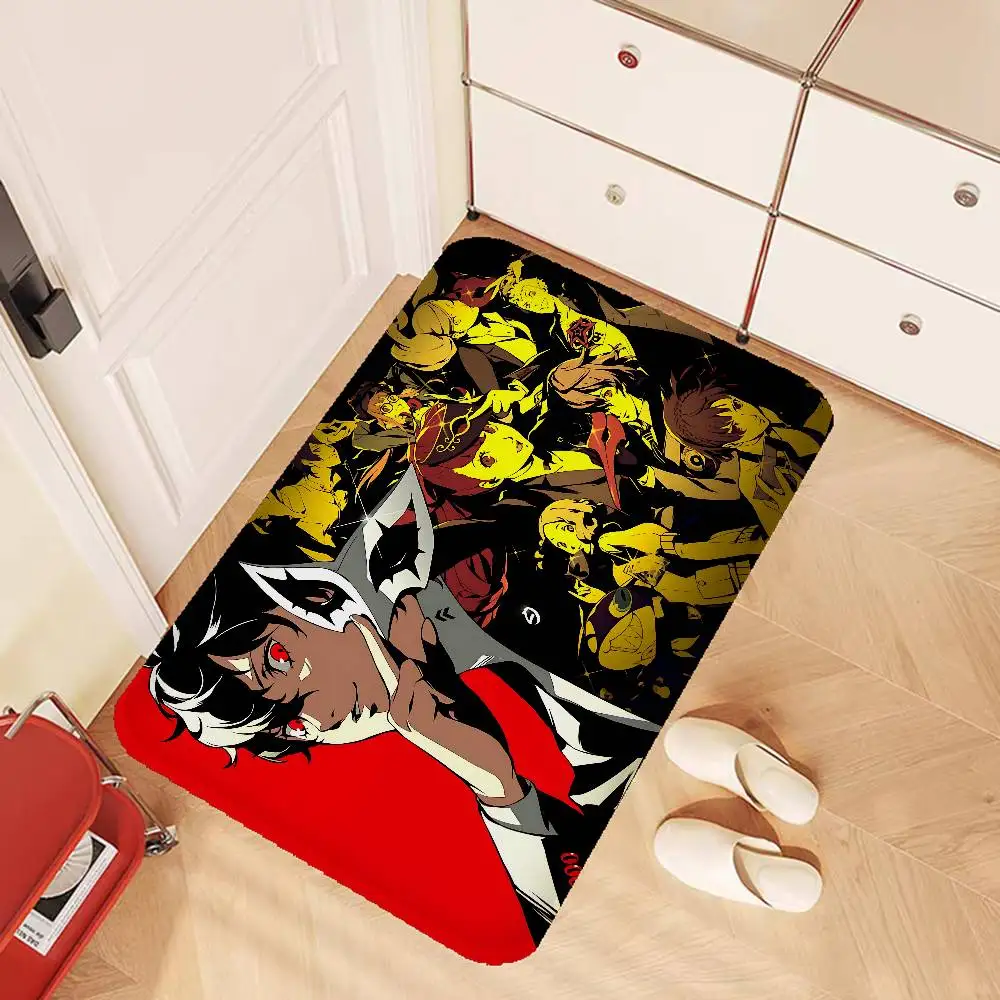 Popular games P-persona-A 5 Entrance Door Mat Nordic Style Bedroom Living Room Doormat Home Balcony Anti-Slip Modern Home Decor