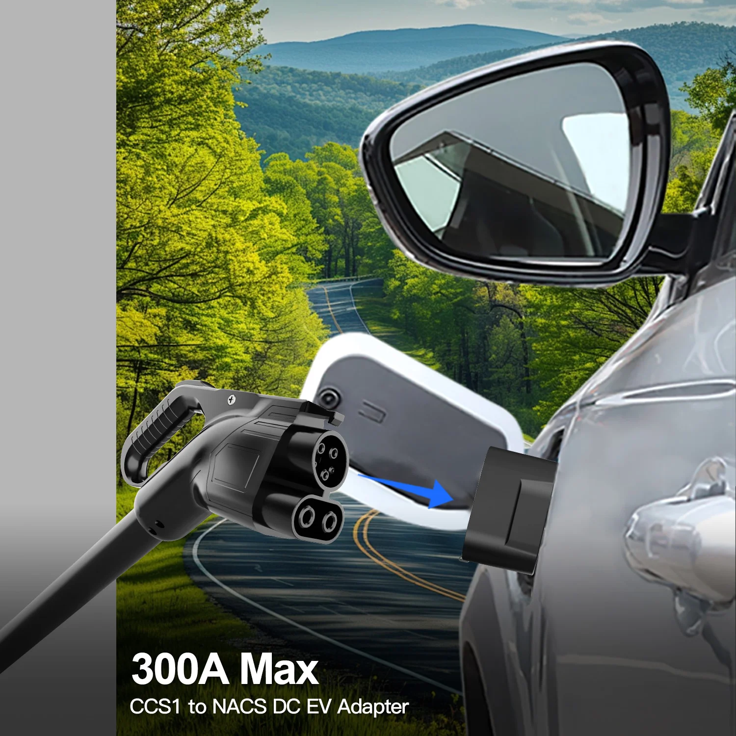 콜랑키 CCS1-NAACS 300KW 최대 1000V DC 전기차 충전 어댑터 DC 전기차 커넥터 (테슬라 Y/S/3 전기차용) 고속 충전 썸네일 3