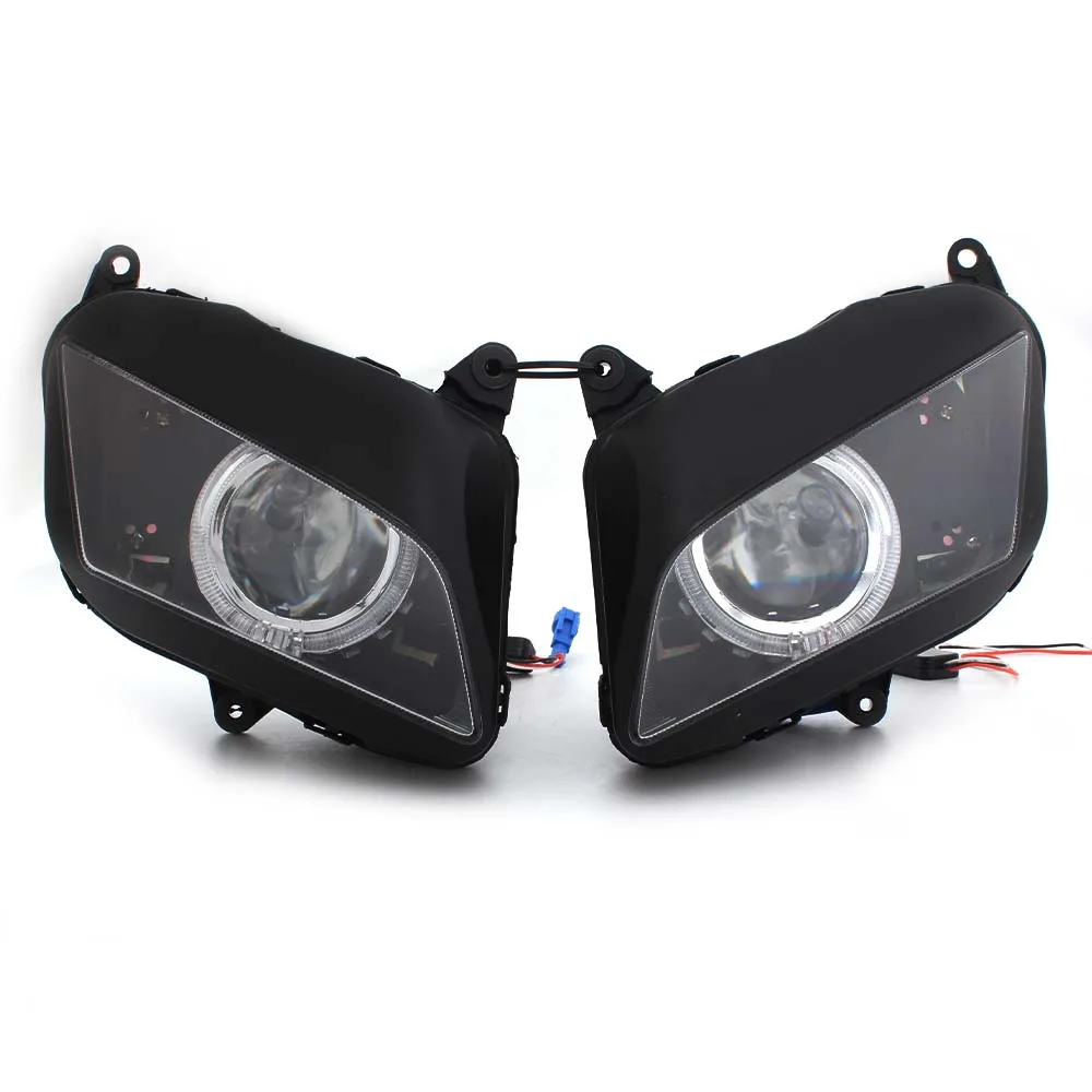 Motorcycle Accessory Custom LED Headlamp Light HID Projector Headlight Assembly For Honda CBR600RR 2007-12 faros led para motos