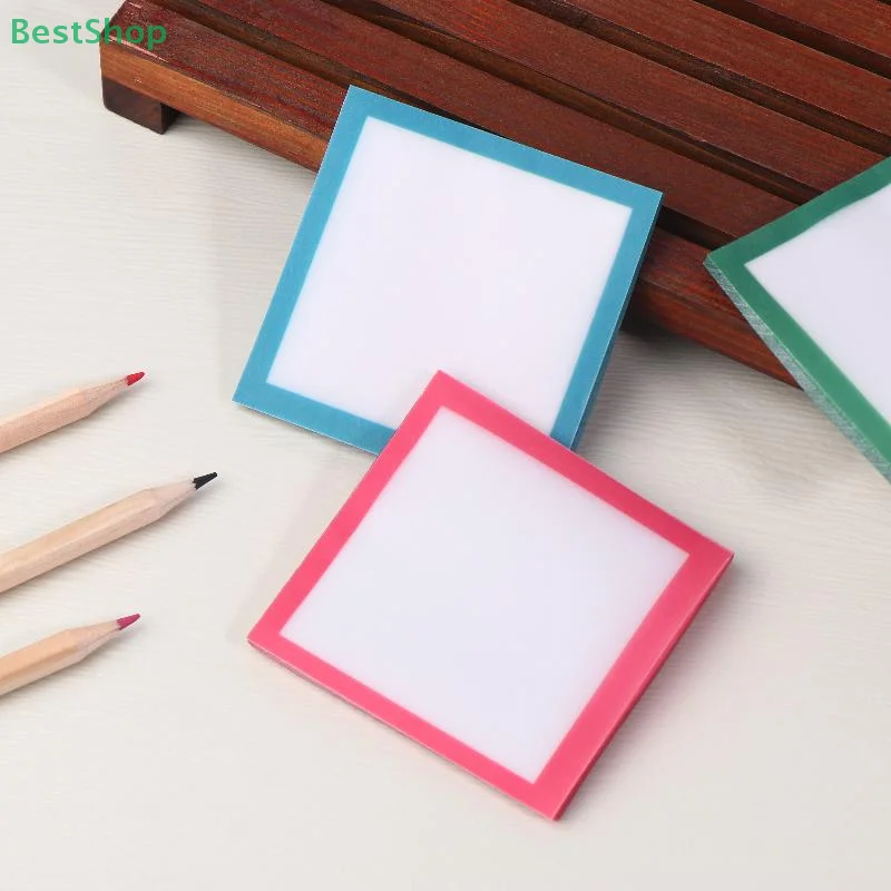 Notas pegajosas com glitter, notas pegajosas transparentes, notebooks criativos de escritório, suprimentos de estudo, presentes perfeitos para retornar à escola