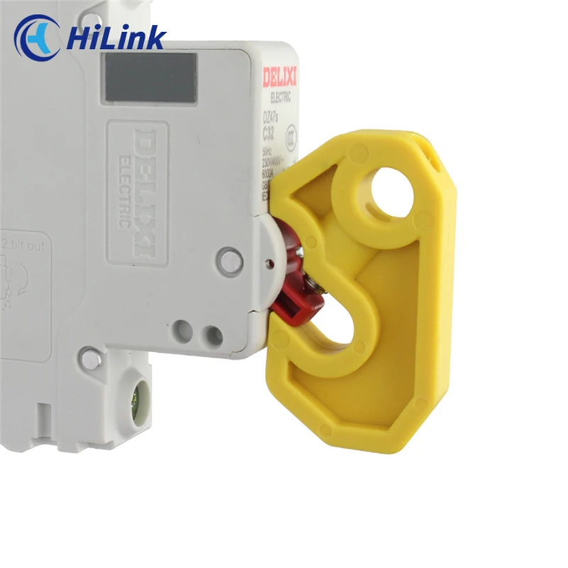 Miniature Moulded Case Circuit Breaker Safety Lockout,Industrial Electrical Universal Non-conductive Circuit Breaker Lockout