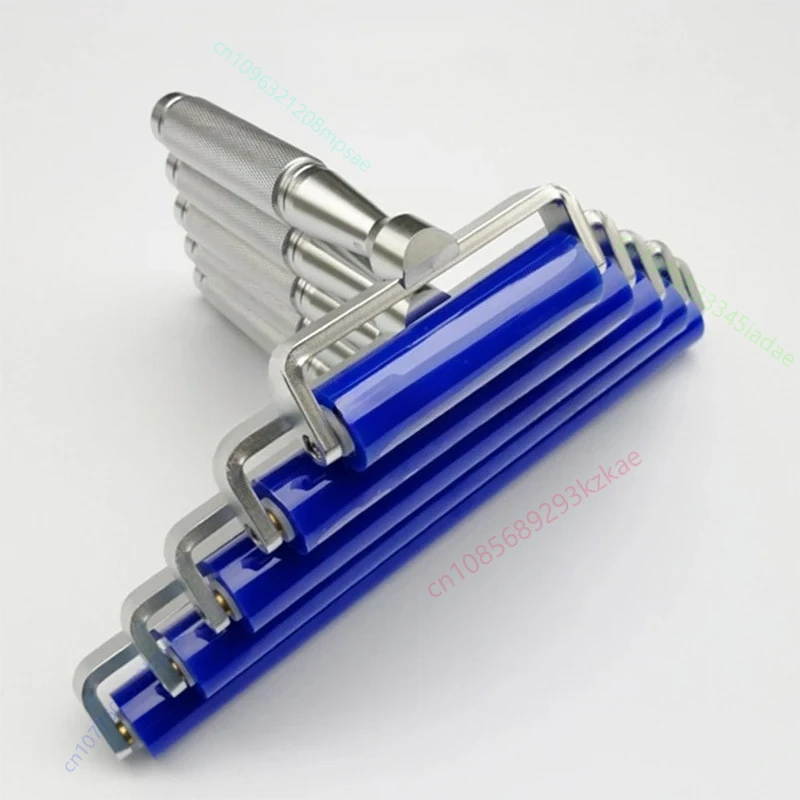 1PCS Dust Removal Sticky Silicone Roller Anti-Static Roller Brush Manual  Cleaner Phone Repair Tool Aluminum Alloy Handle