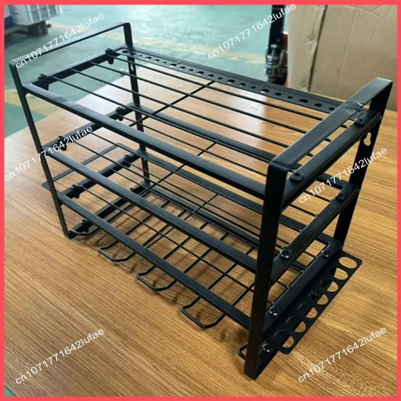 

B52C 4 Layer Power Tool Organizer Wall Mount, Cordless Drill Hanger Storage Rack For Garage Organization, Workshop, Pegboard Dur