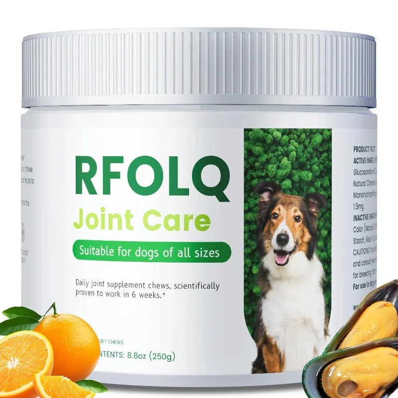 

RFOLQ Joint Care for Dog - Improves Mobility, Reduce Joint Stiffness, Reduce Pain, Supports Hip and Joint Health