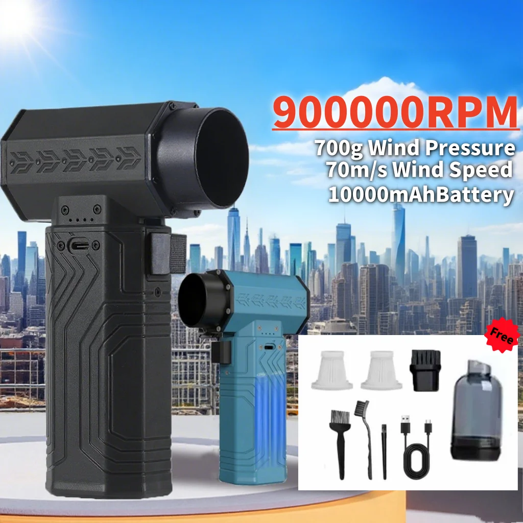 

900000RPM Powerful Duster 700g Thrust Mini Turbo Jet Fan 70m/s Wind Speed Powerful Air Blower Brushless Snow Removal Air Dryer