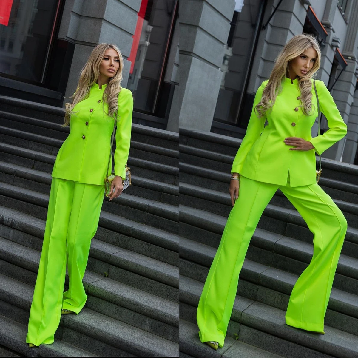 Fashion Women's Suit Business Evening Party Formal Uniform For Female 2 Pcs Jacket With Pant Custom Made