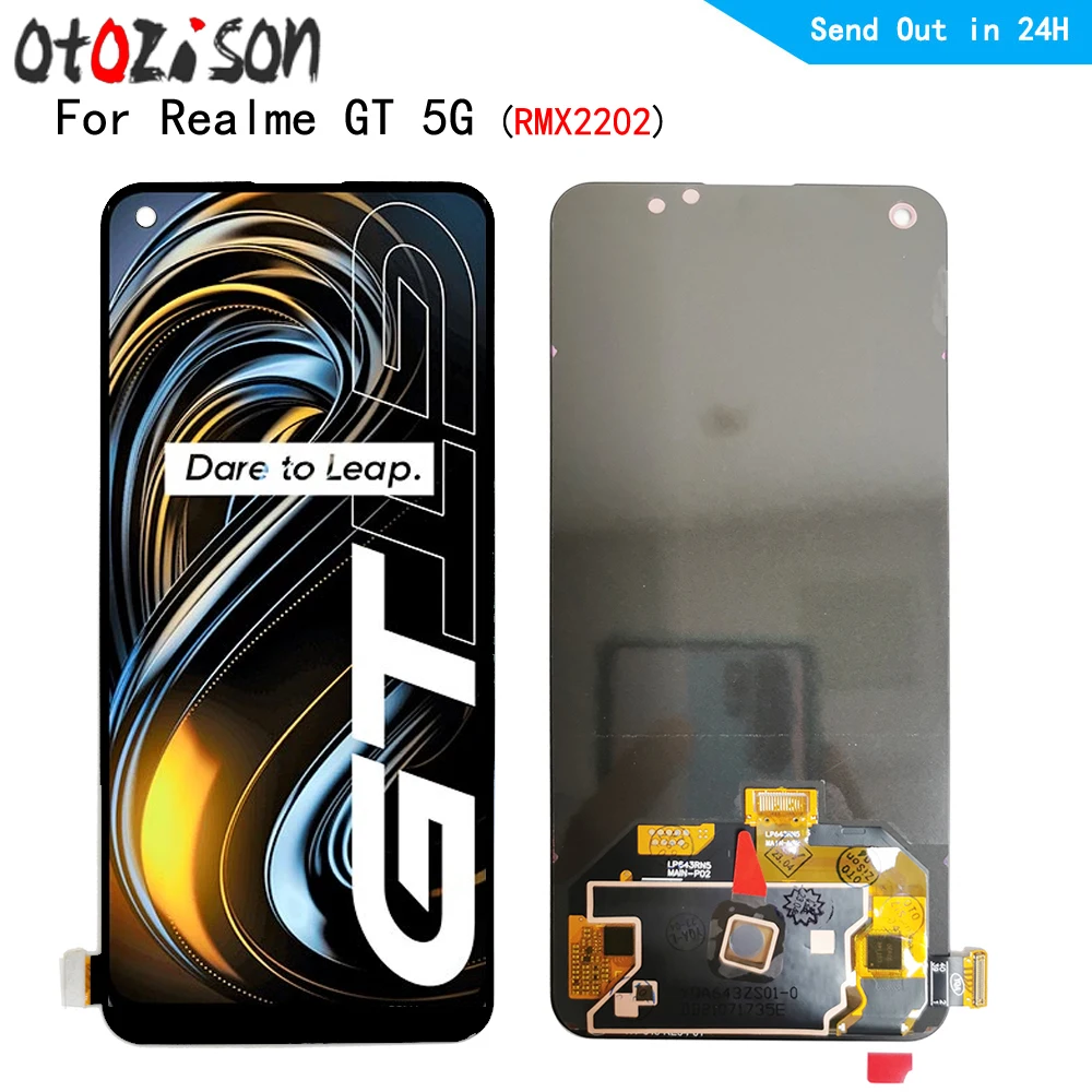 

6.43" AMOLED Screen For Oppo Realme GT 5G RMX2202 LCD Display Screen Touch Panel Digitizer With Frame Assembly