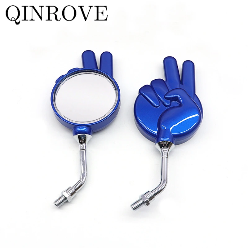 

Universal Motorcycle Rearview Mirrors ABS Victory Sign Side Convex Mirror for Suzuki GSX 650F V-Strom 1050 CFMOTO 700CL 800MT