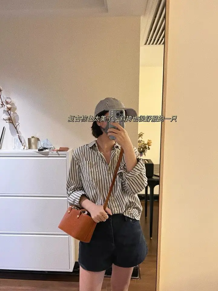 JIAERDI Vintage Brown Bucket Bag Women 2023 Retro Pu Leather Casual Mini Tote Bag Ladies Luxury Designer Shoulder Crossbody Bag