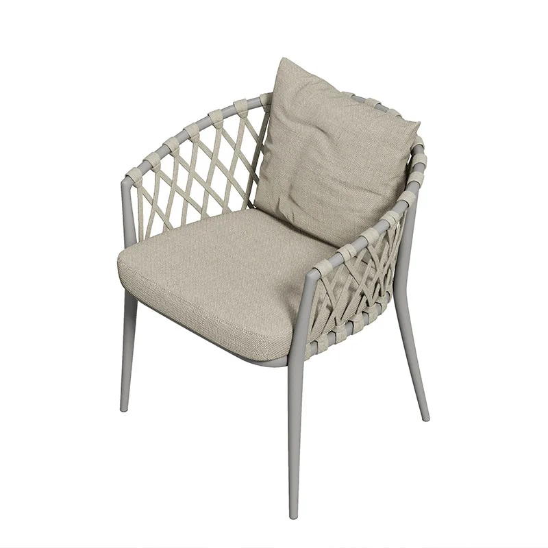 

Nordic outdoor leisure rattan dining table and chairs balcony garden courtyard