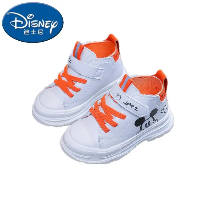 Disney Mickey Shoes Children Sport Shoes Kids Tennis Shoes Fashion Short Boots Tide Casual Sneakers Toddler shoes Size 21-30