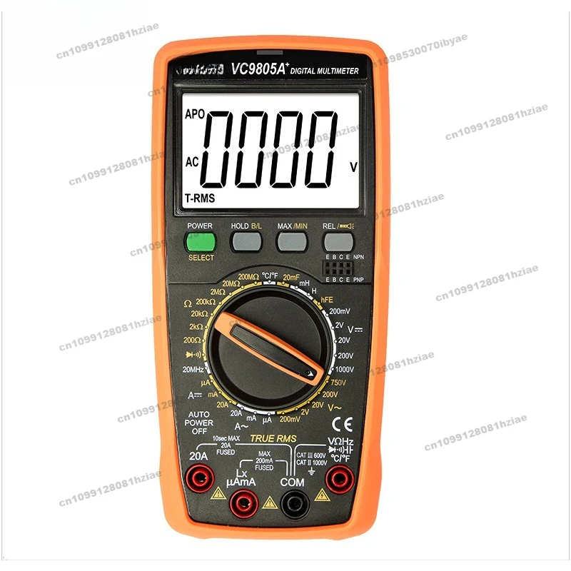 

Multimeter VC9801A + VC9808 + AC and DC 1000V Manual Range True RMS Number