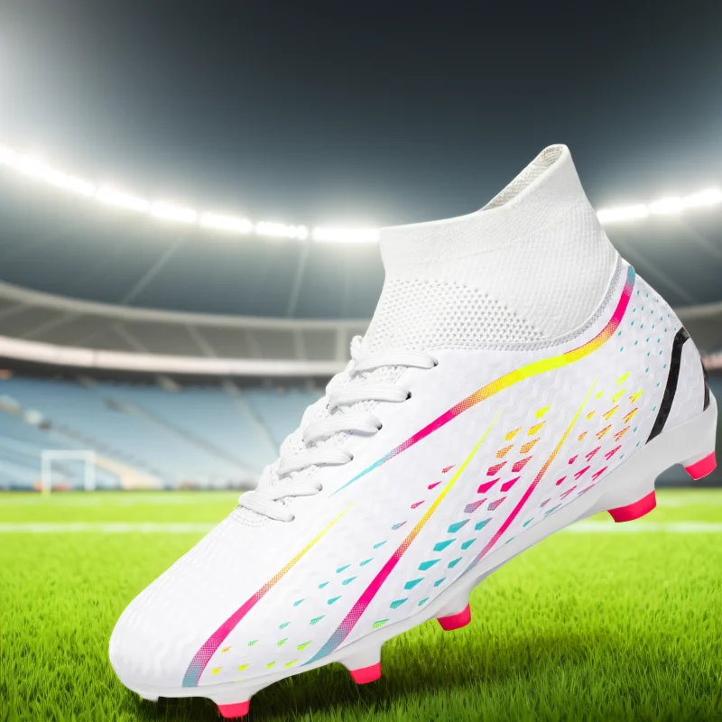 

Персонализированные, модные, дышащие, высокие профессиональные спортивные футбольные кроссовки.