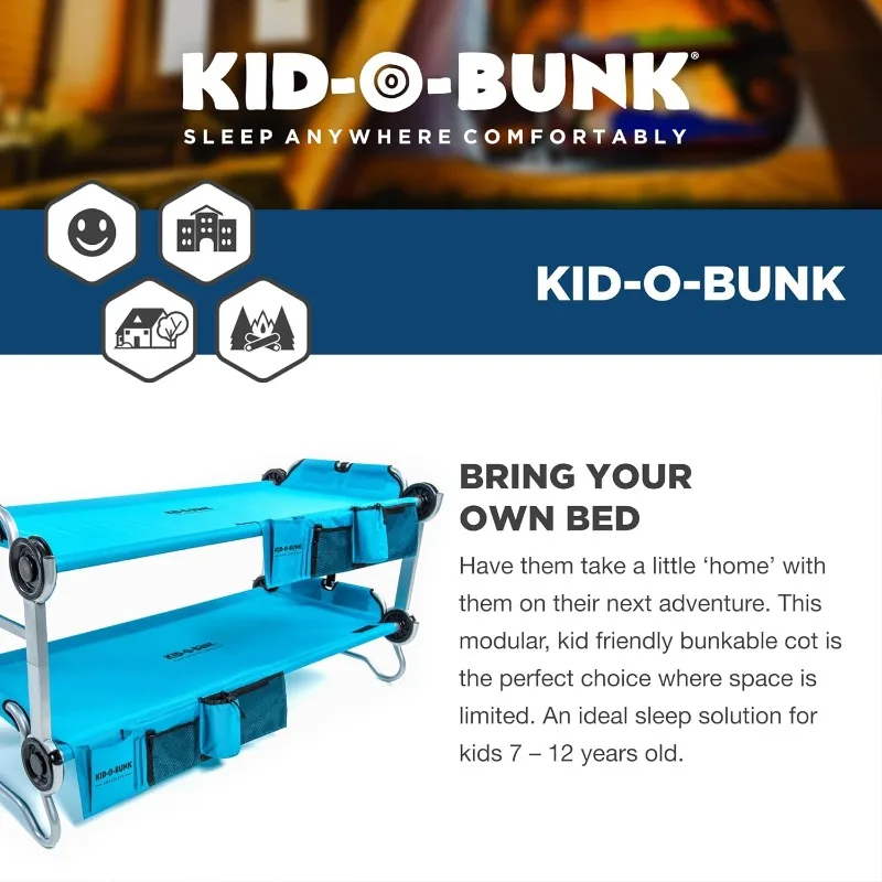 القرص O-Bed Youth Kid-O-Bunk مع المنظمون