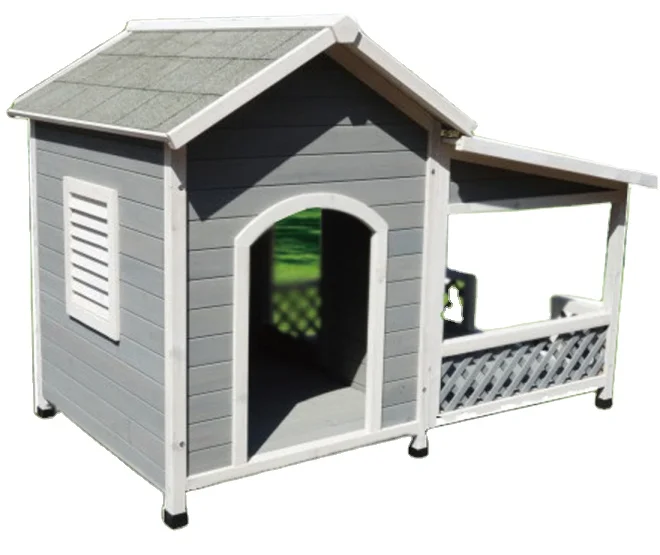 

Solid Outdoor Waterproof Wood Dog House Premium Pet Furniture for Animals