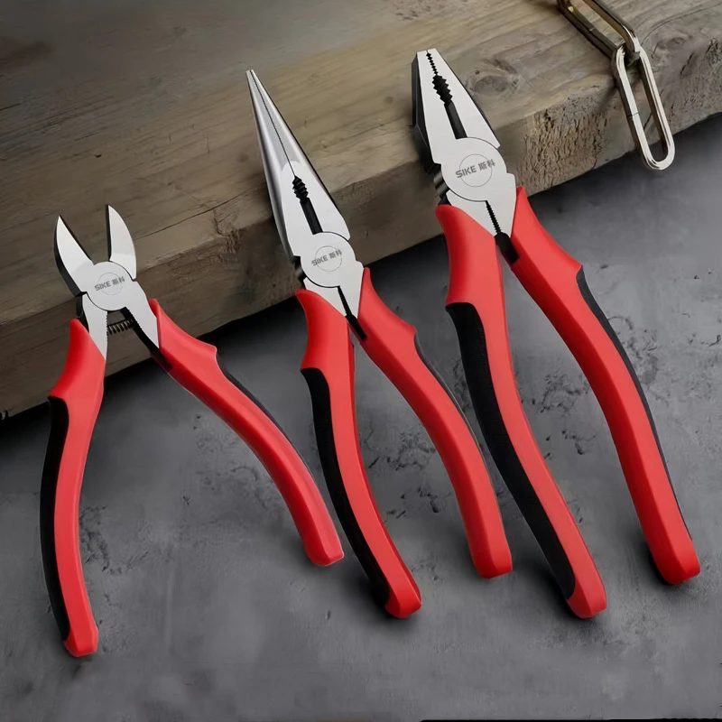 6/8in Wire Pliers Sharp Large Opening Diagonal Pliers Needle Nose Pliers for Cutting Twisting and Clamping MetalWires ToolPliers