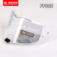 Original LS2 THUNDER Motorcycle Helmet Visor ls2 ff805 transparent chrome red extra shield With Anti-fog Patch Holes