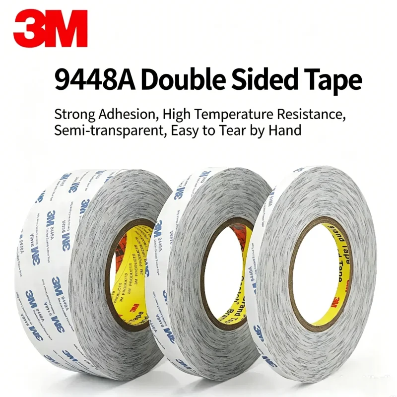 3M 9448A Double Sided Tape High Viscosity Strong Traceless Adhesive High-temperature Ultra-thin Waterproof Residue-free Tape