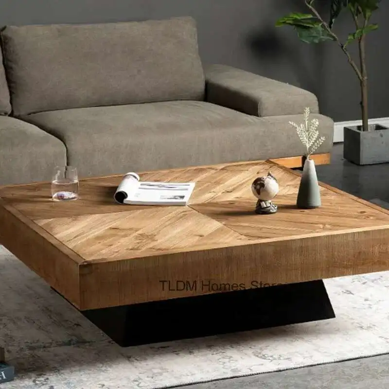 

Trendy Glamour Coffee Table Vintage Fashionable Large Luxury Side Table Elegant Aesthetic Tavolino Da Salotto Home Furniture