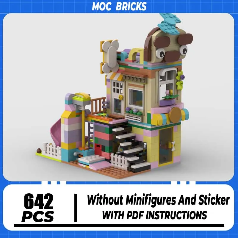 

Moc Building Blocks Modular Colorfull Pet Accessories Shop and Playground Model Technology Gift Construstion DIY Assembly Toy