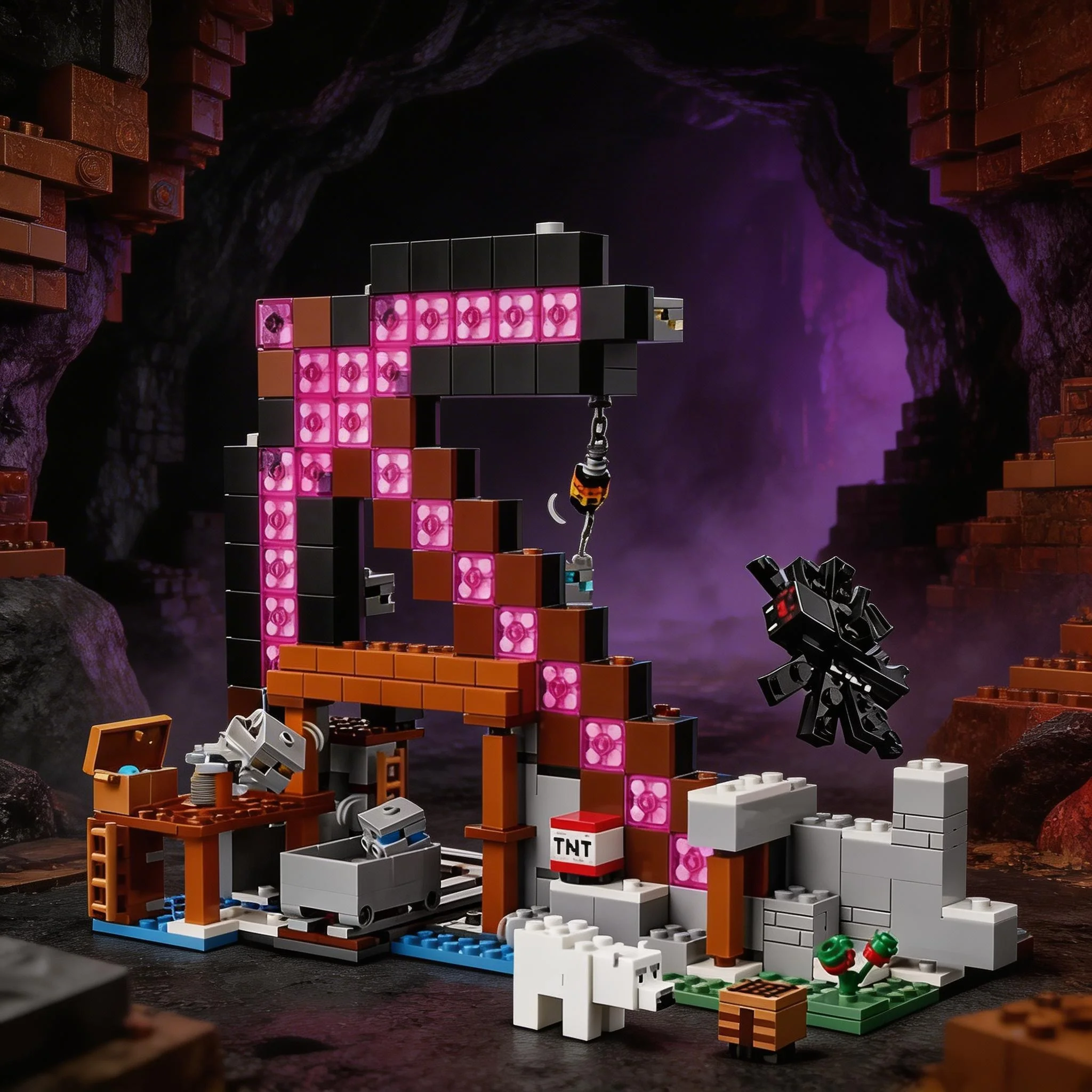 

The new popular brick set My Pixel game series building blocks pickaxe mine adult holiday gifts for men and women