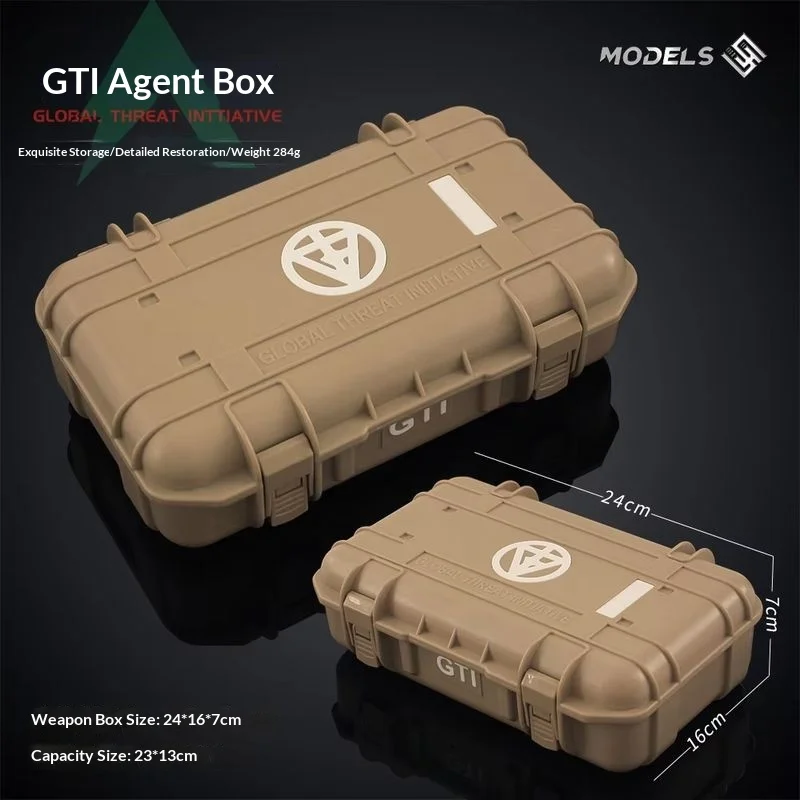 

Tactical Shooter Game Peripherals Operator Storage Box Empty Model Game Figure Toy Military Collection Plastic Display Boys Gift