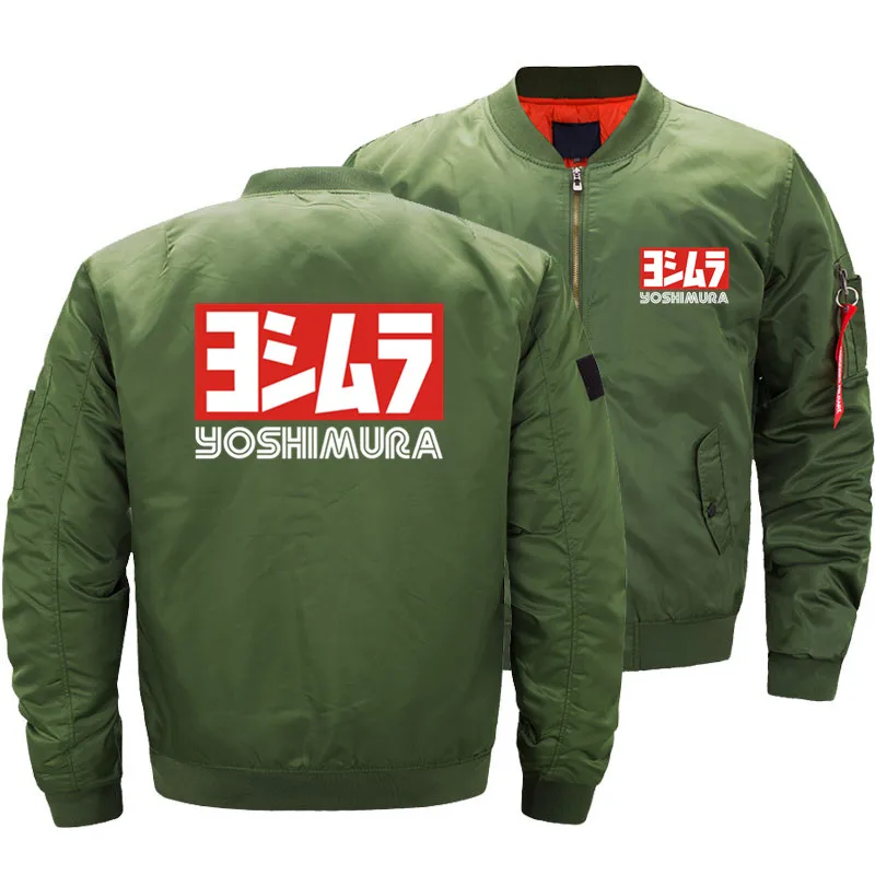 Yoshimura Japan Ma1 Bomber Jacket Pilot Men's Outerwear Army Flight Coat Air 5xl Windbreaker Motorcycle Jacket Thick Parkas