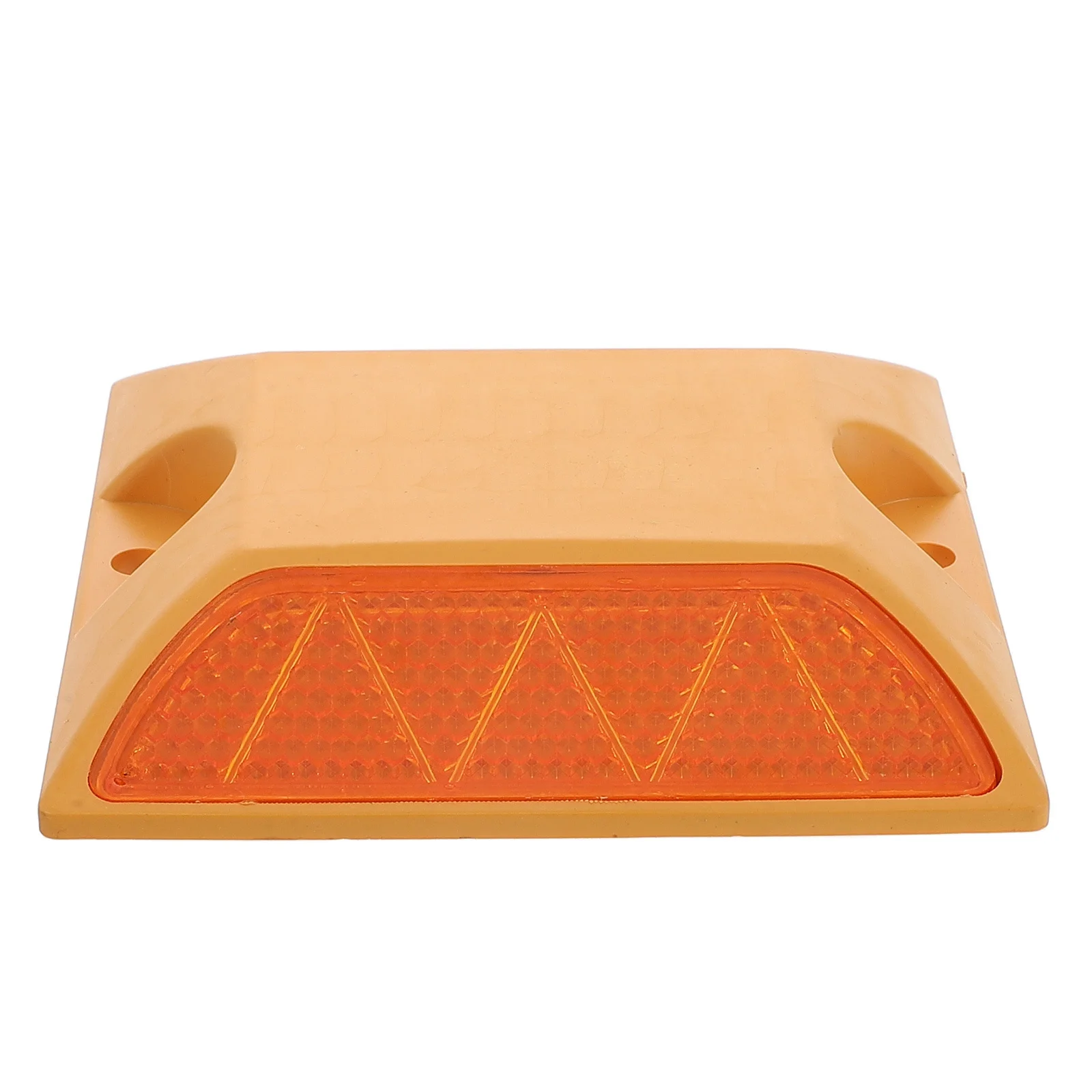 2Pcs Reflective Slow Down Signs Dual Sided Raised Road Markers High Visibility Night Pavement Safety Traffic Warning