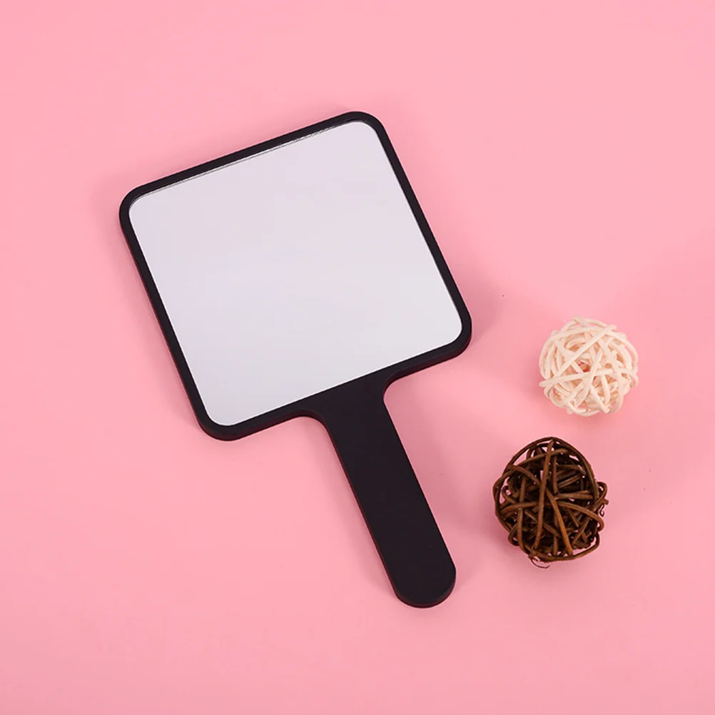 กระจกแต่งหน้า 3 ชิ้นแบบมือถือ ดีไซน์สวยงามทันสมัย กระจกพกพาสะดวก อุปกรณ์เสริมความงามสำหรับการเดินทาง