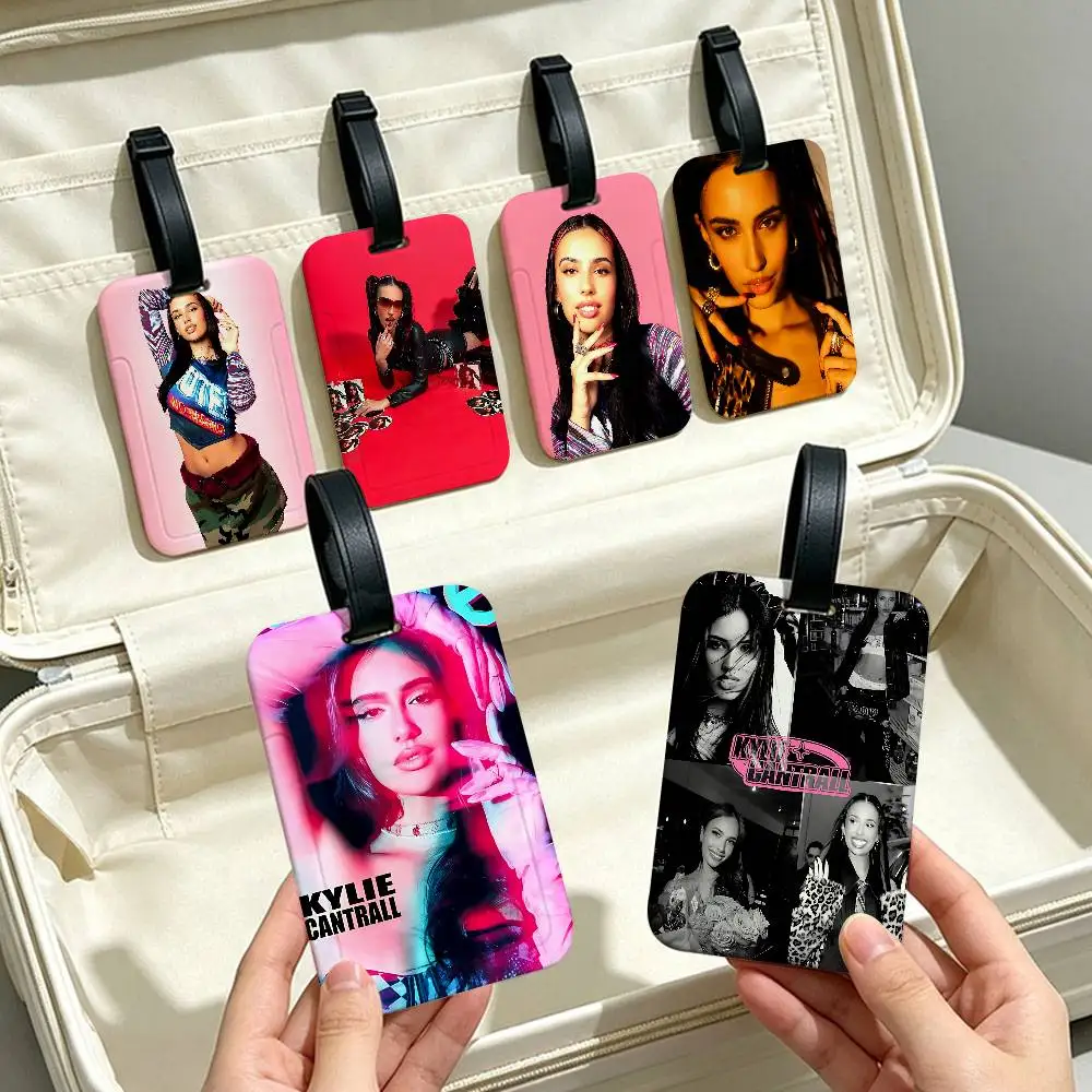 Kylie Cantrall Classic Movie PVC Baggage Identification Tag Anti lost Information Card Holder Travel Suitcase Name Tag