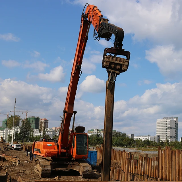 New Excavator Vibro Hammer RV-100 Sheet Pile Driver Casing for Excavator Used