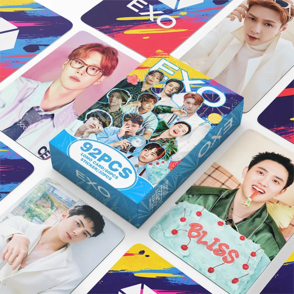 

60/92/124 шт. HD фотокарточки K-pop группы EXO из нового альбома "REVERXE" (СУХО, КАЙ, СЕХУН, ЧАНЬЁЛ, Д.О.) Высококачественные ломо-карточки LAY