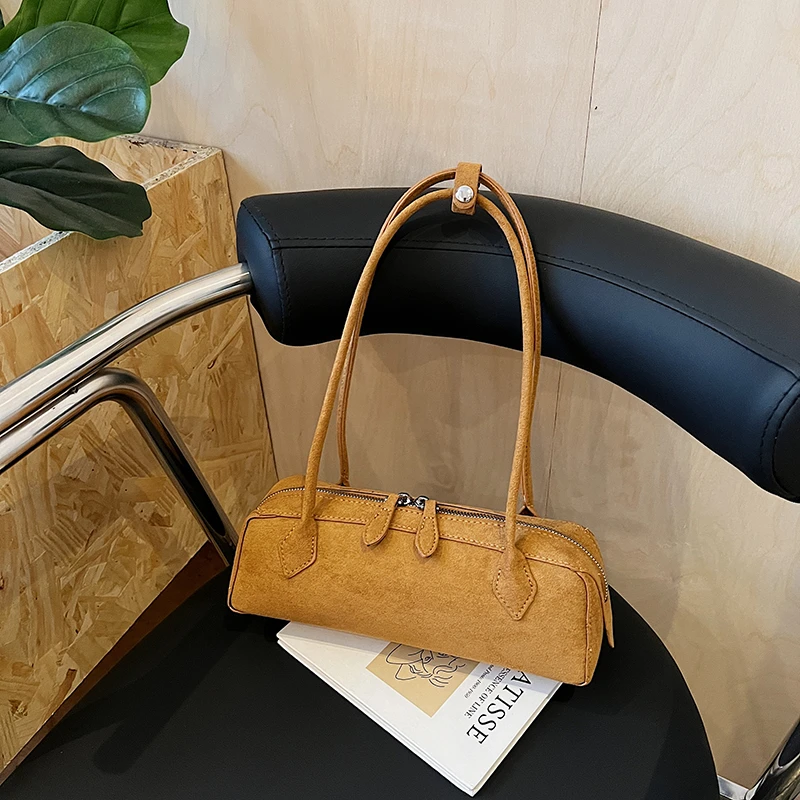 

Осень-зима 2022, новые однотонные квадратные сумки на плечо из искусственной замши на молнии, большие вместительные сумки высокого качества для путешествий для женщин