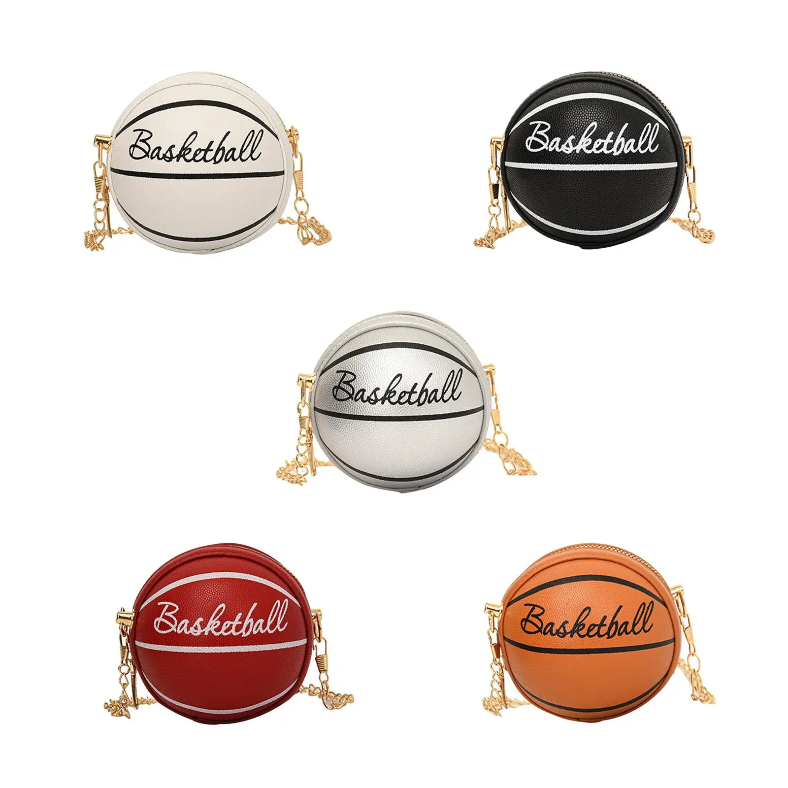 

Basketball Shaped Purse Casual for Men Women for Traveling Outdoor Sports
