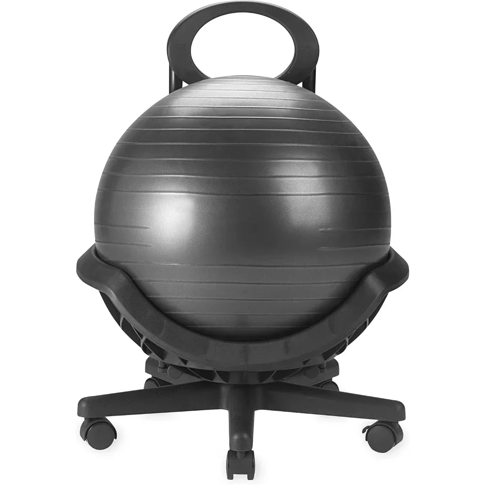 Ultimate Balance Ball Chair - Premium Exercise Stability Yoga Ball Ergonomic Chair for Home and Office Desk