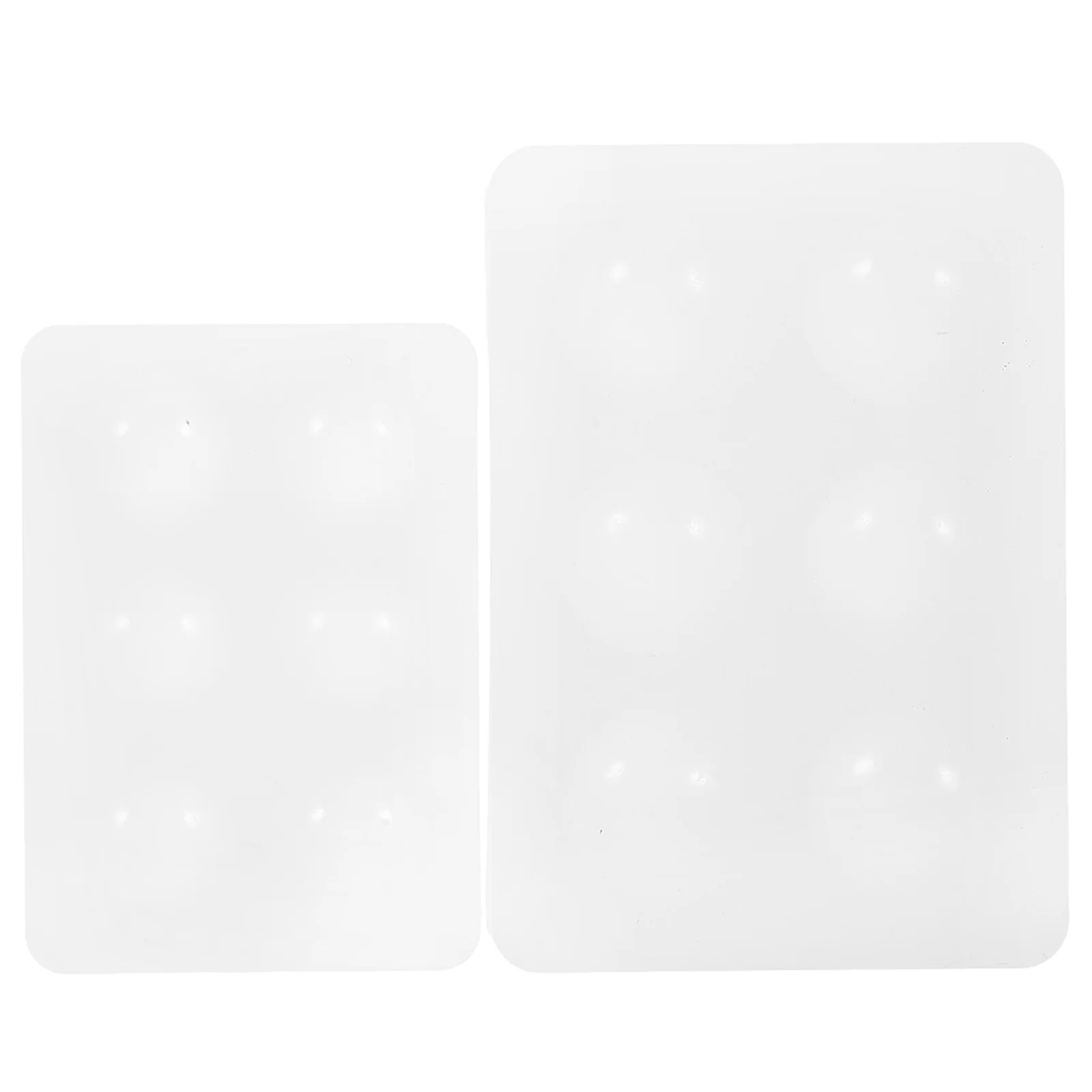 

2 Pcs Palette Paint Holders Kids Painting Makeup Oil Pallets Silica Gel Craft Tray Art Plate Containers