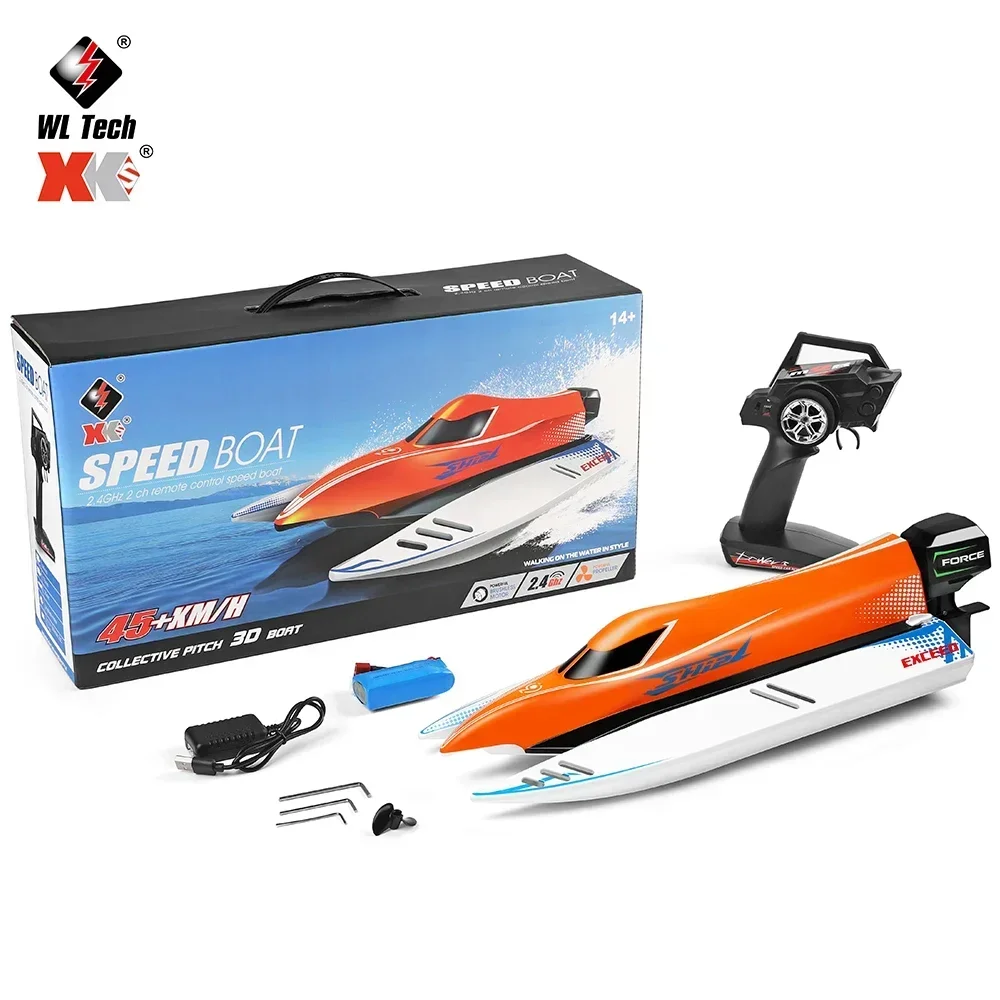 WLtoys WL916 RC Boat 2.4Ghz 55KM/H Brushless High Speed Racing Boat Model Remote Control Speedboat Children RC Toys