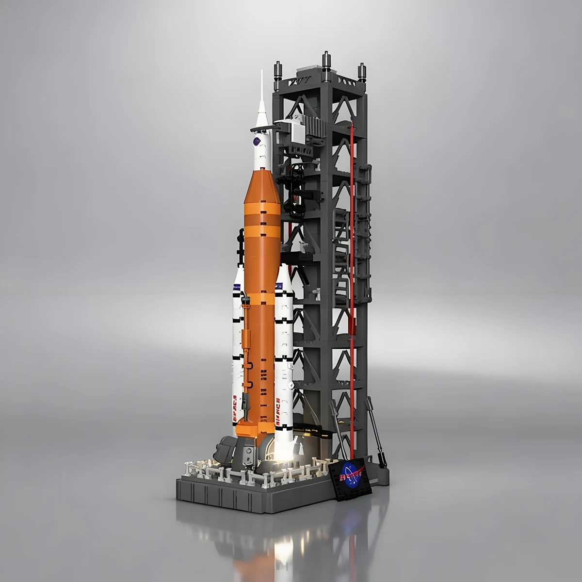 900 db-os űrhajó indítórendszer torony űrhajó rakéta űr bemutató műszaki modell építőkocka téglák játék ajándék