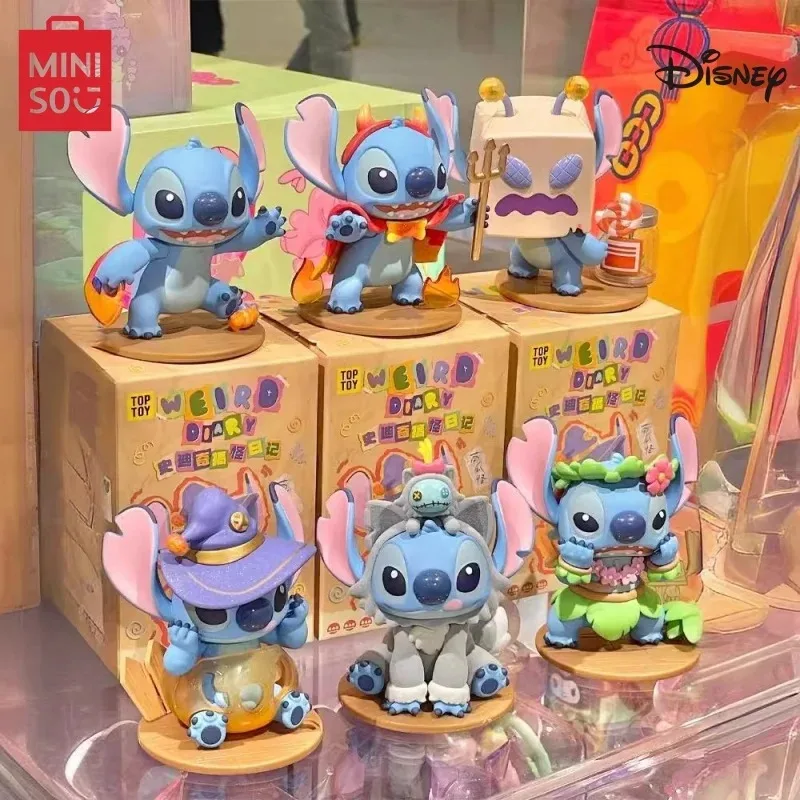 

MINISO Disney Blind Box Stitch Funny Series Doll Collection Ornaments Animation Peripheral Surprise Toys Home Decoration Gifts