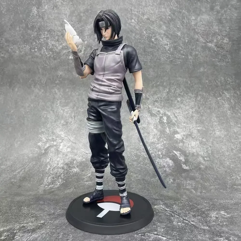 28cm NARUTO Anime Figure Uchiha Itachi Standing Posture Peripheral Action Figure Collect Pvc Model Doll Childrens Gift Toys Kids