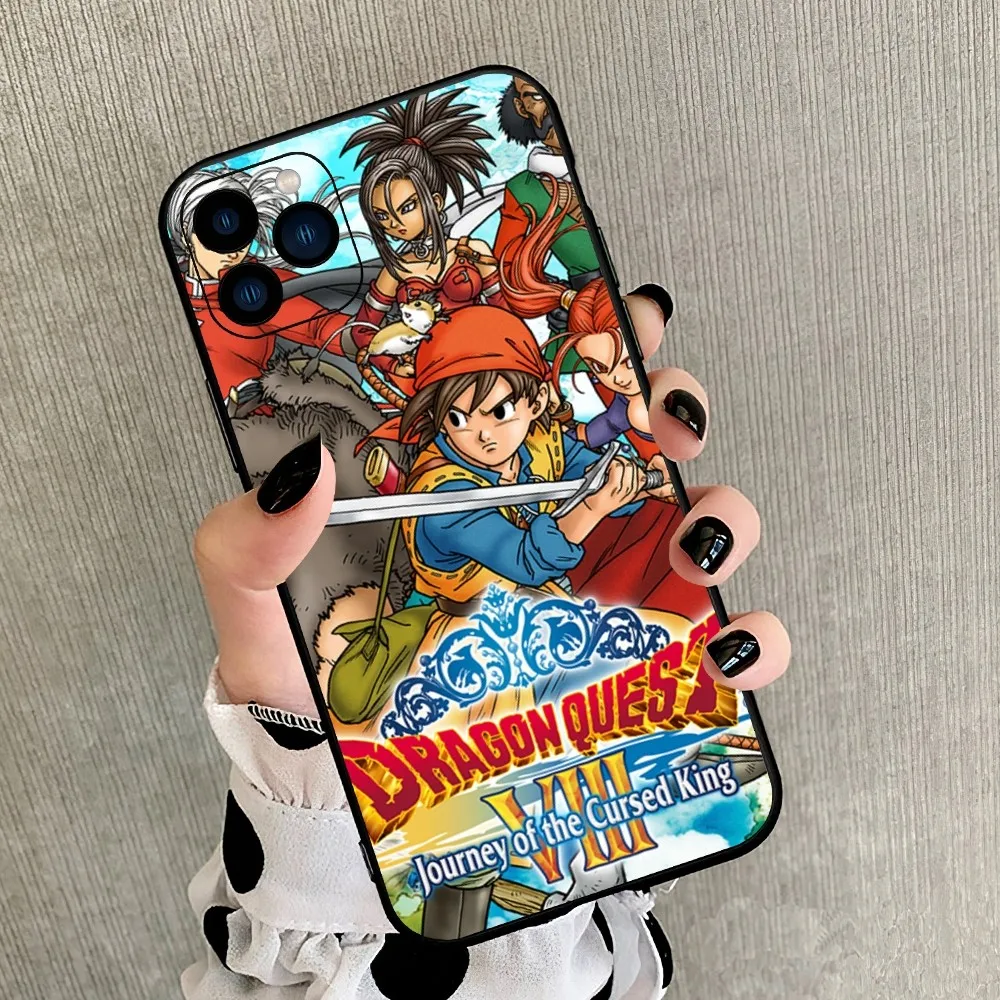 Game Dragon Q-Quest Journey Cursed King 8 Phone Case For iPhone 8 11 12 13 14 15 Mini X XR XS PRO MAX Plus Cover