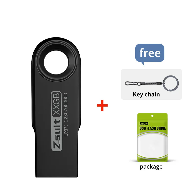 ZSUIT 10 stks/partij Metalen USB Flash Drive 64GB Pen Drive 4GB 8GB 16GB Pendrive 32GB Memory Stick 128GB USB Opslag Stick Gratis LOGO