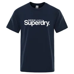 Superdry Printed Men's Summer 100% Cotton Comfortable, Breathable, Casual, Fashionable Retro T-shirt Outdoor Men's Street Clothi