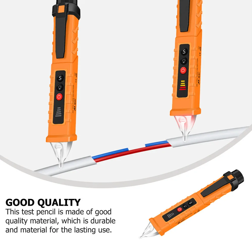 

1Pcs Compact Multifunctional Test Pencil Professional Electricity Testing Pen with Pen Clip Design Electrician Hand Tool