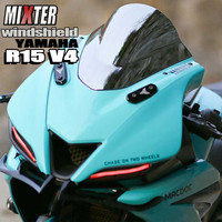 Fits For YAMAHA YZF R15 V4.0 2021-2025 YZF-R15 V4 YZF-R125 2024 Motorcycle Sport Racing Windshield WindScreen Deflector Visor