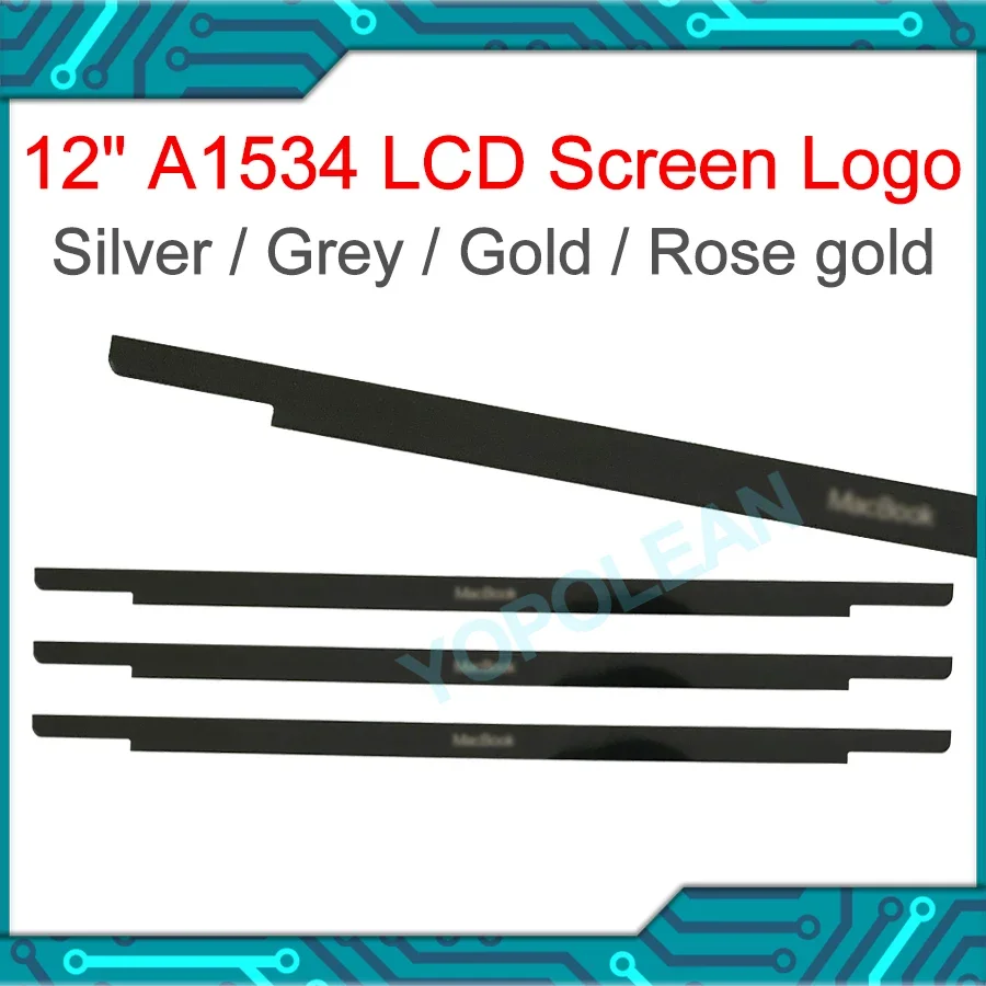 New LCD Screen Glass Trim Logo Bezel Front Cover For MacBook Retina 12