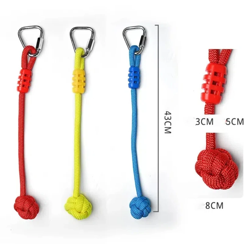 Children Ring Swing Outdoor Exercise Toy Family Game Pull Ring Backyard Parent-child Interaction Toy Kids Swing Rope Ball