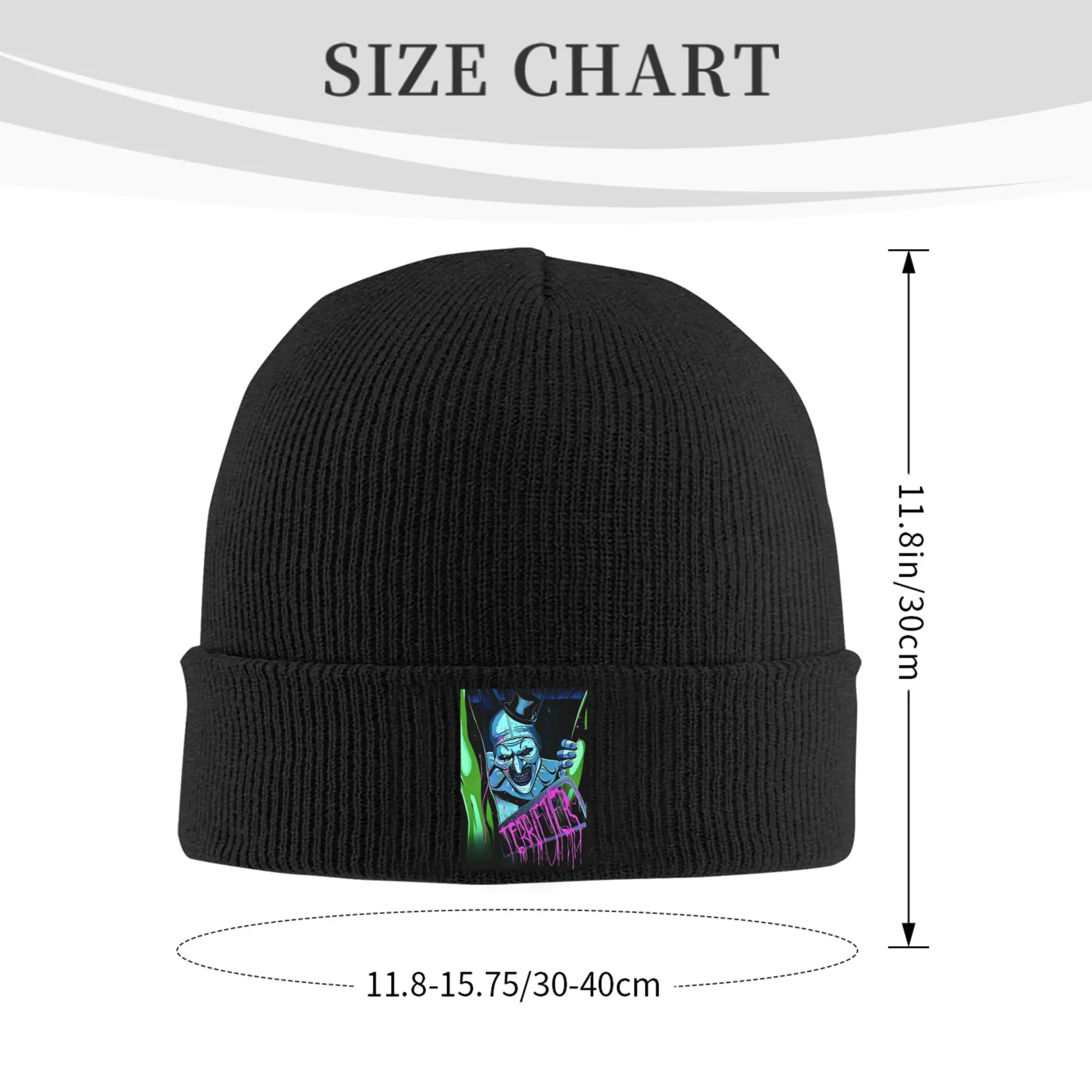 Horror T-Terrifiers Halloween Moive Skullies Beanies Caps Hip Hop Winter Warm Women Men Knitted Hat Unisex Adult  Bonnet Hat