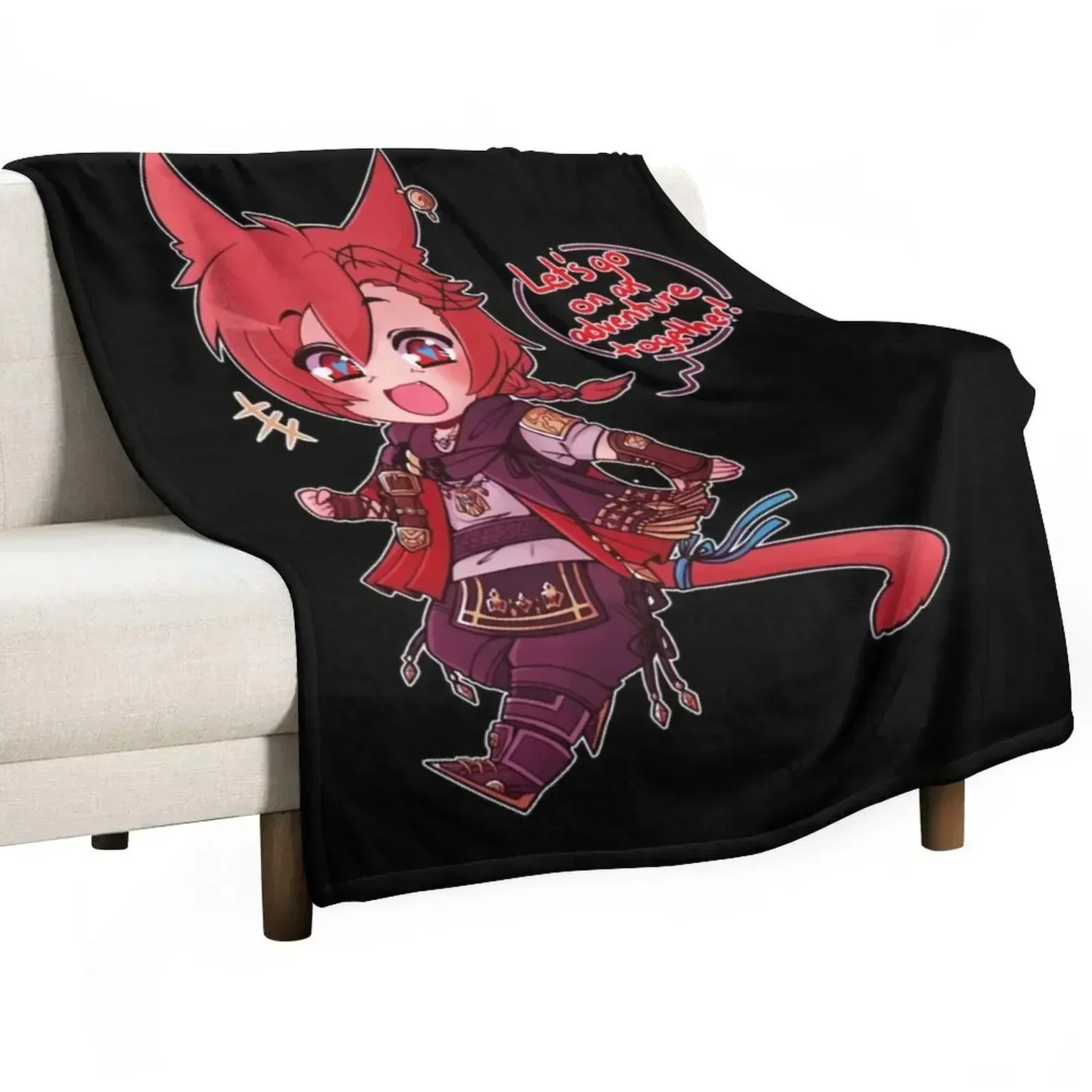 G'raha Tia, At Your Service Throw Blanket Kid'S Warm Loose christmas decoration Weighted Hairys Blankets