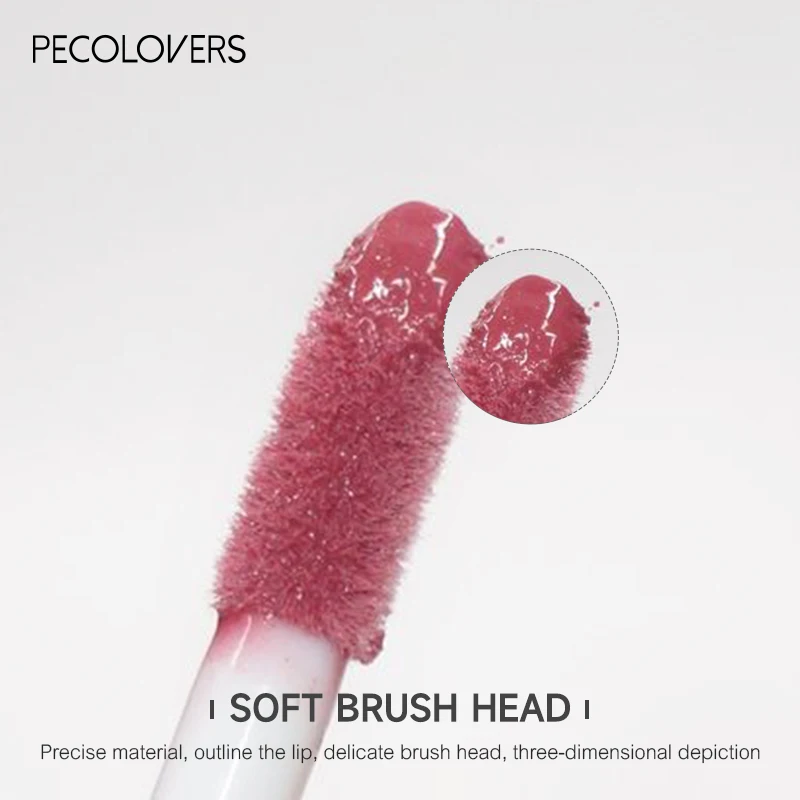 Velvet Mate Nude Brown Red Lip Gloss Lint Matte Liquid Lipstick Waterproof Long Lasting Tube Makeup Cosmetic Lipsticks Lipgloss - Aksamitny Matowy Błyszczyk do Ust w Kolorze Nude Brown Red, Wodoodporna, Długotrwała Pomadka w Tubce, Kosmetyk do Makijażu Ust, Błyszczyki do Ust